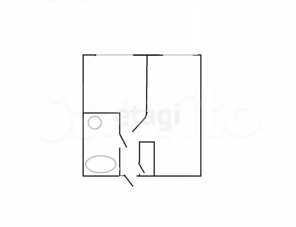 1-к. квартира, 28,9 м, 4/5 эт. - Фото 0