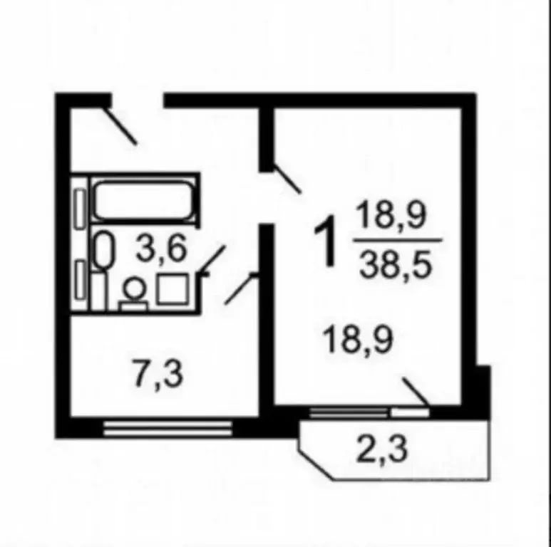 1-к кв. Москва пос. Внуково, ул. Изваринская, 1 (37.6 м) - Фото 0