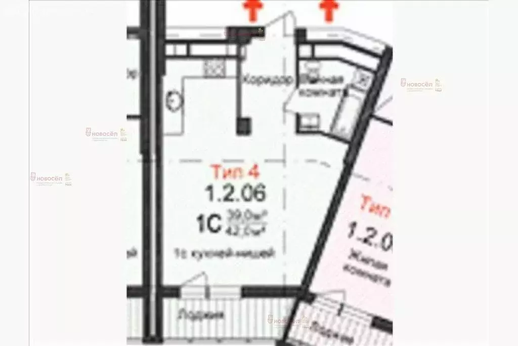 Квартира-студия: Екатеринбург, жилой район Уктус, микрорайон Светлый, ... - Фото 1