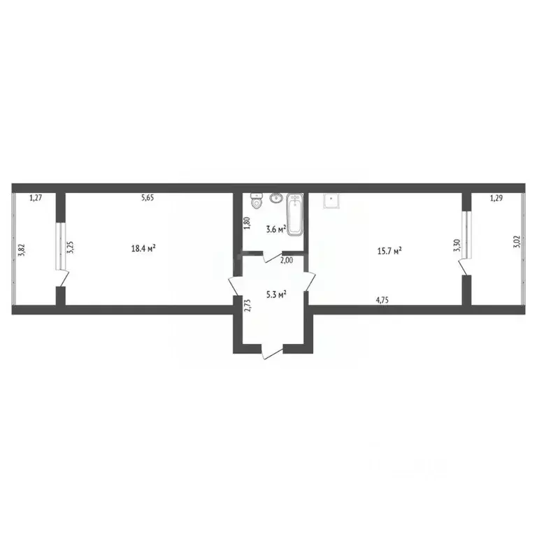 1-к кв. Амурская область, Благовещенск Батарейная ул., 7 (43.0 м) - Фото 2