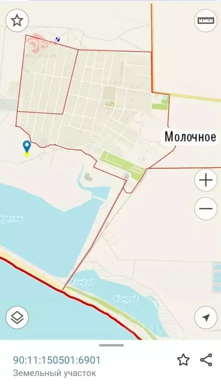 Участок в Крым, Сакский район, с. Молочное  (10.0 сот.) - Фото 0