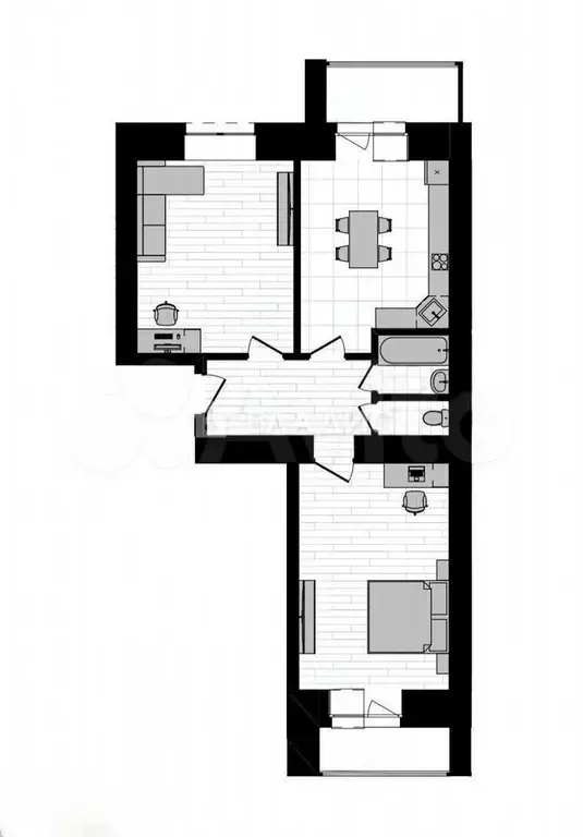 2-к. квартира, 68 м, 7/9 эт. - Фото 0