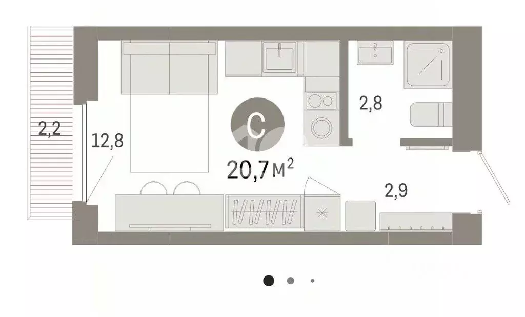 Студия Новосибирская область, Новосибирский район, Краснообск рп, 3-й ... - Фото 2