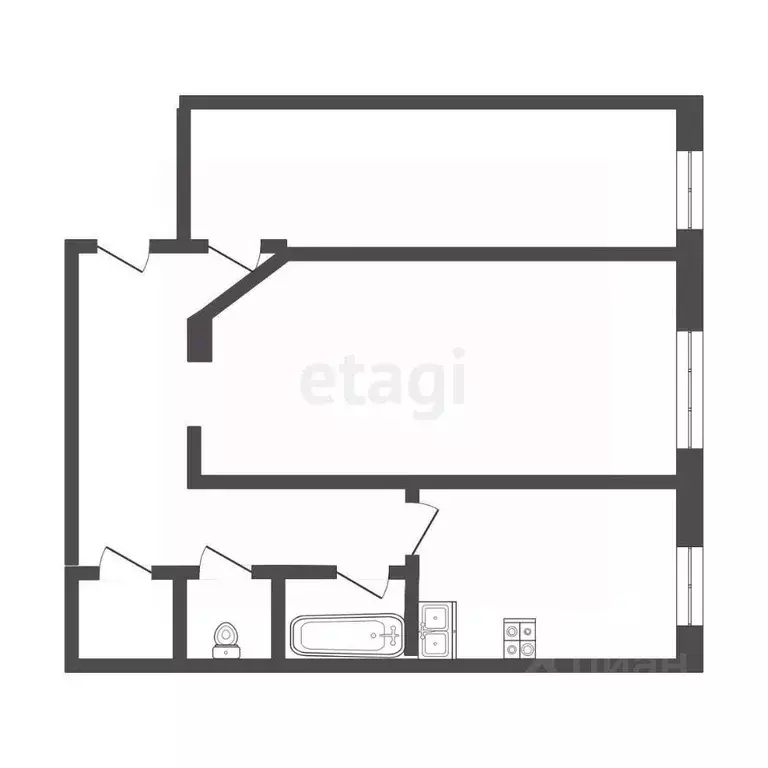 2-к кв. Алтайский край, Бийск ул. Виктора Петрова, 18 (54.4 м) - Фото 1