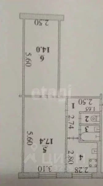 2-к кв. Липецкая область, Липецк Матырский мкр, ул. Физкультурная, 6 ... - Фото 2