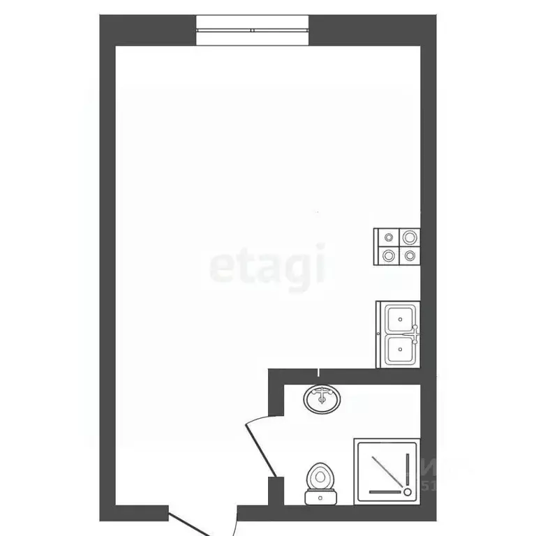 Студия Ямало-Ненецкий АО, Новый Уренгой Лимбяяха мкр, Надежда мкр, 17 ... - Фото 1