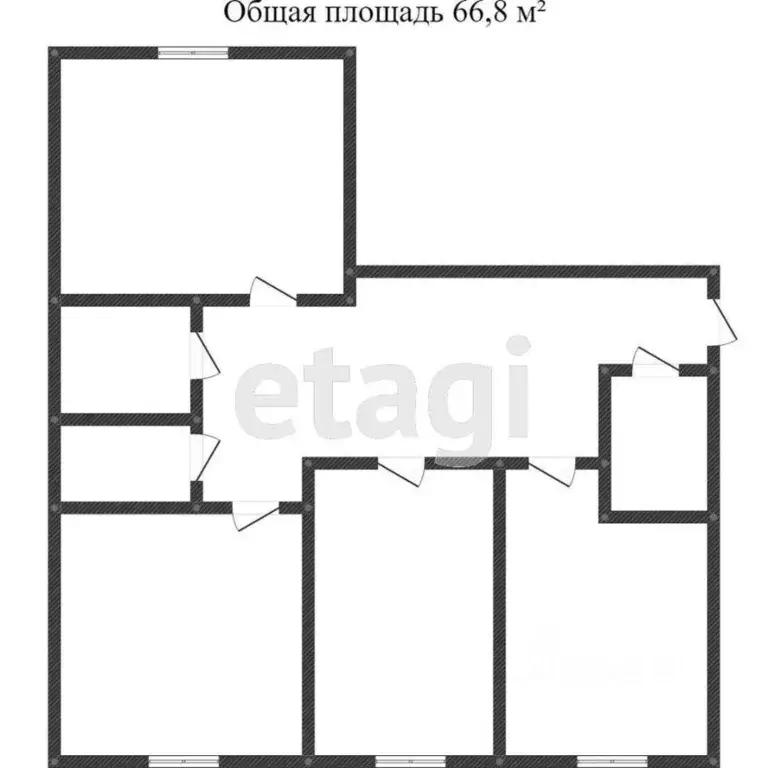 3-к кв. Калужская область, Калуга ул. Нефтебаза, 7 (67.1 м) - Фото 2