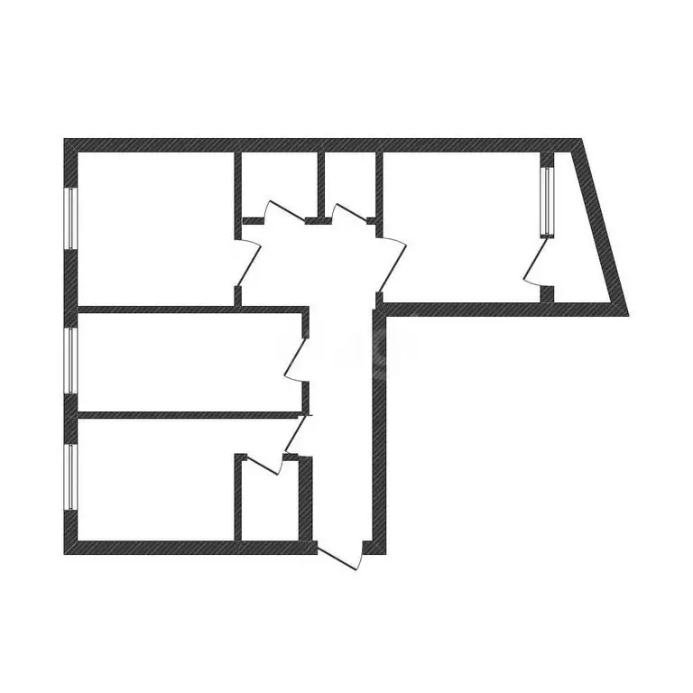 3-комнатная квартира: Бийск, переулок Николая Гастелло, 6 (65.2 м) - Фото 1