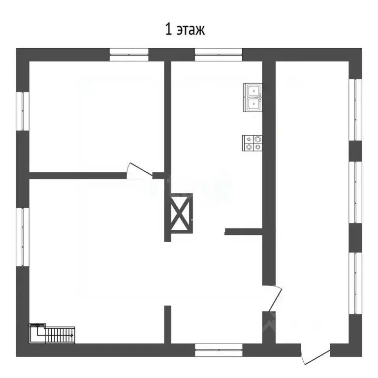 Дом в Томская область, Томский район, с. Курлек Лесная ул. (66 м) - Фото 2
