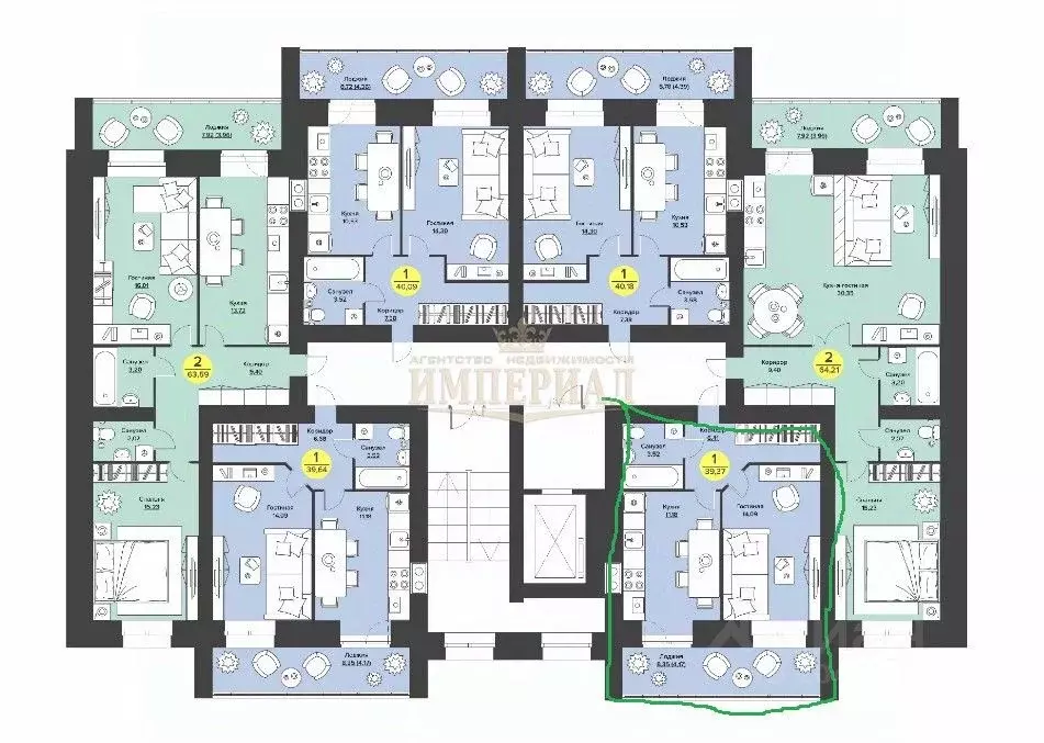 1-к кв. Марий Эл, Йошкар-Ола ул. Мира, 12 (39.37 м) - Фото 1