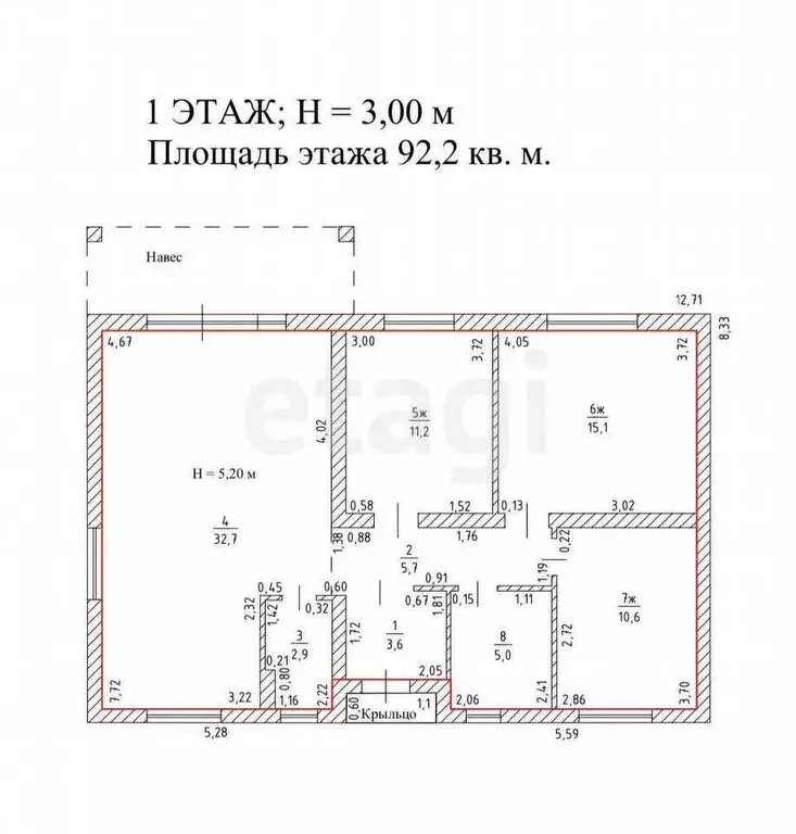 Дом в посёлок Заозерье, Заречная улица (92 м) - Фото 1