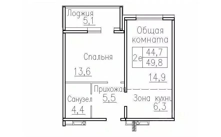 2-к кв. Новосибирская область, Новосибирский район, Мичуринский ... - Фото 1