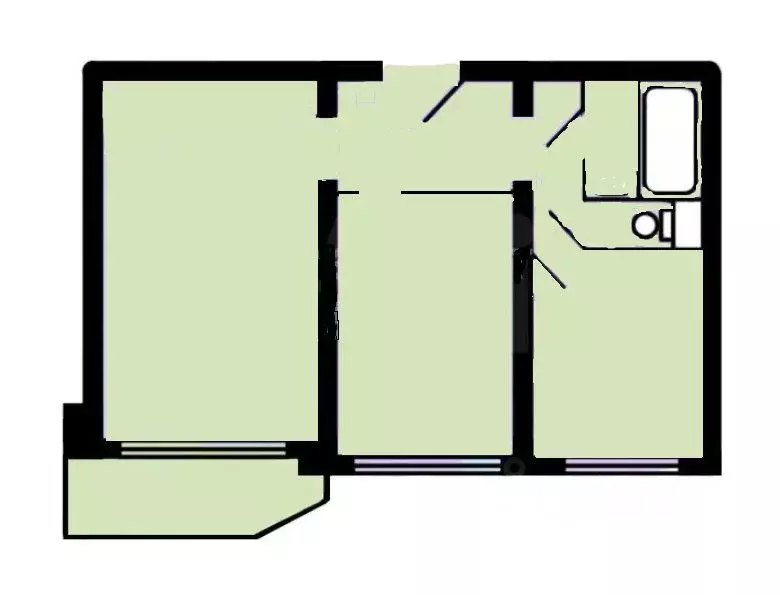 2-к кв. Москва Сумской проезд, 2К5 (51.1 м) - Фото 2
