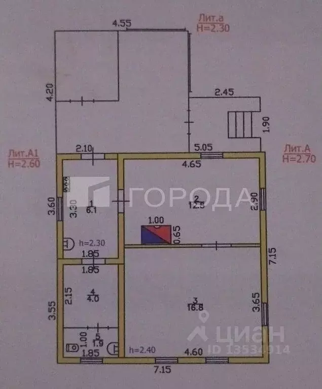 Дом в Алтайский край, Бийск Байкальский пер., 25А (42 м) - Фото 1