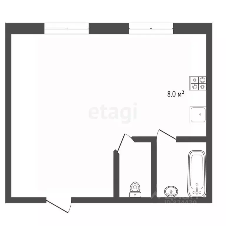 Студия Московская область, Раменский муниципальный округ, Быково пгт ... - Фото 2