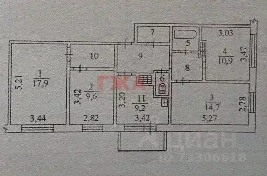 4-к кв. Саха (Якутия), Нерюнгри ул. Карла Маркса, 18 (80.9 м) - Фото 1