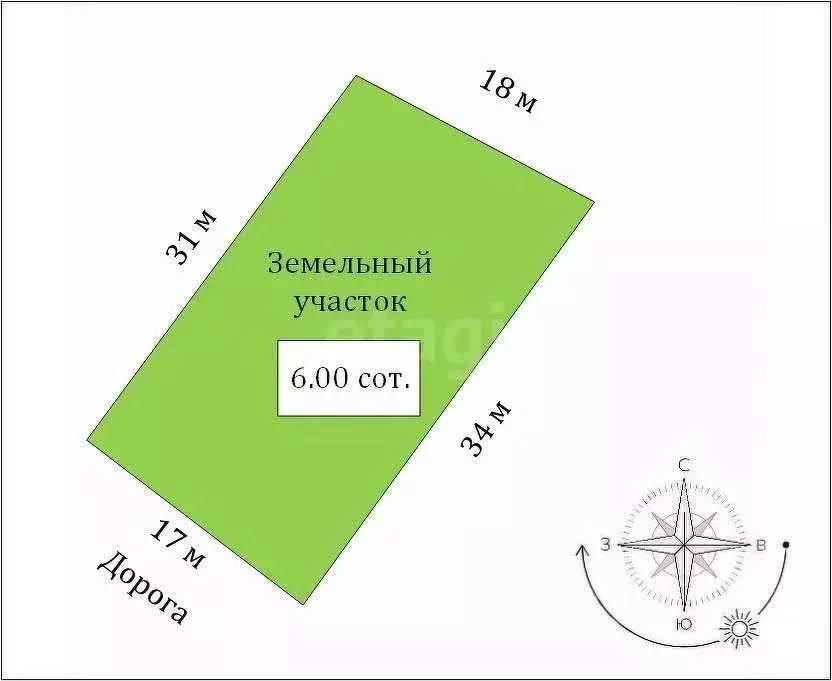 Участок в Крым, Кировский район, Первомайское с/пос, Заря СНТ пер. ... - Фото 2