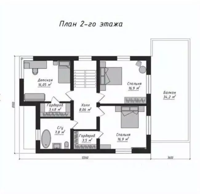 Дом в Владимирская область, Суздальский район, Новоалександровское ... - Фото 2