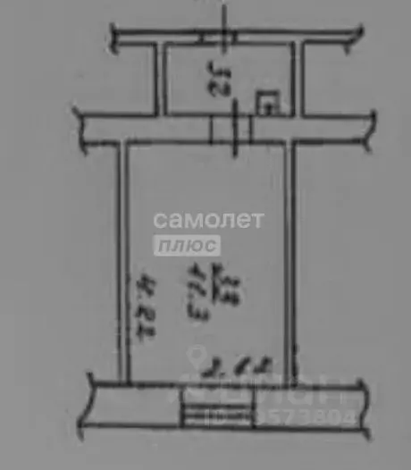 1-к кв. Томская область, Томск Нечевский пер., 28 (13.8 м) - Фото 2