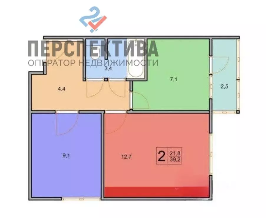 2-комнатная квартира: Москва, Зеленоградская улица, 31к5 (39.2 м) - Фото 1