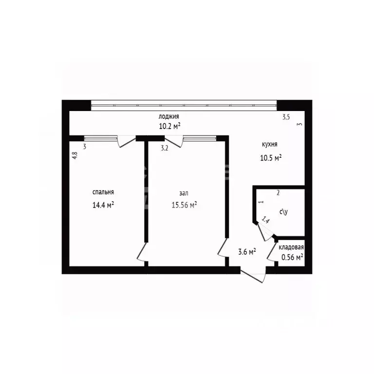 2-к кв. Дагестан, Дербент ул. Саида Габиева, 24 (55.0 м) - Фото 2