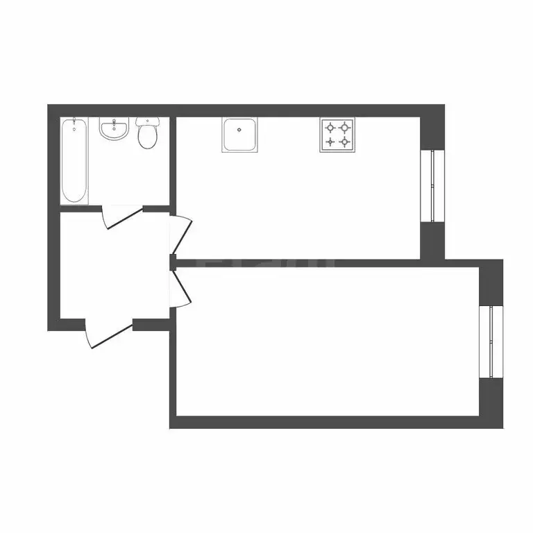 1-комнатная квартира: Тюмень, Ставропольская улица, 97к3 (37.6 м) - Фото 1