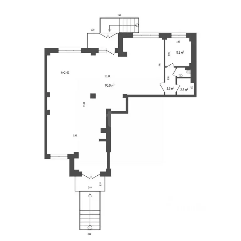 Торговая площадь в Красноярский край, Красноярск Караульная ул., 38 ... - Фото 2