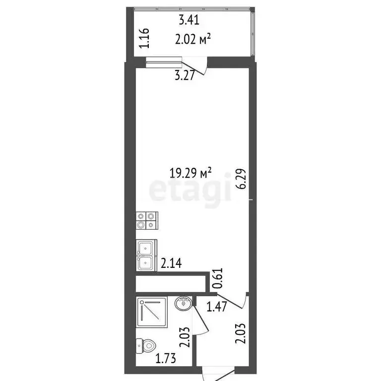 Квартира-студия: Мурино, улица Шувалова, 30 (27.89 м) - Фото 0