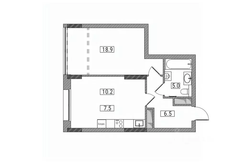 2-к кв. Кировская область, Киров Мелькомбинатовский проезд, 3 (48.1 м) - Фото 1