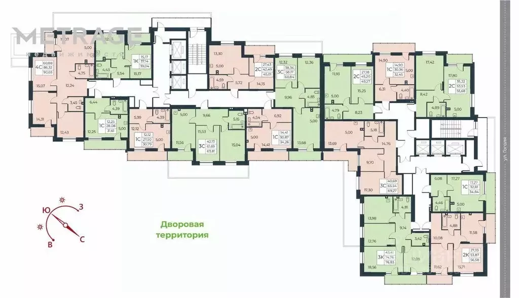 2-к кв. Новосибирская область, Новосибирск ул. Гоголя, 222 (55.6 м) - Фото 1