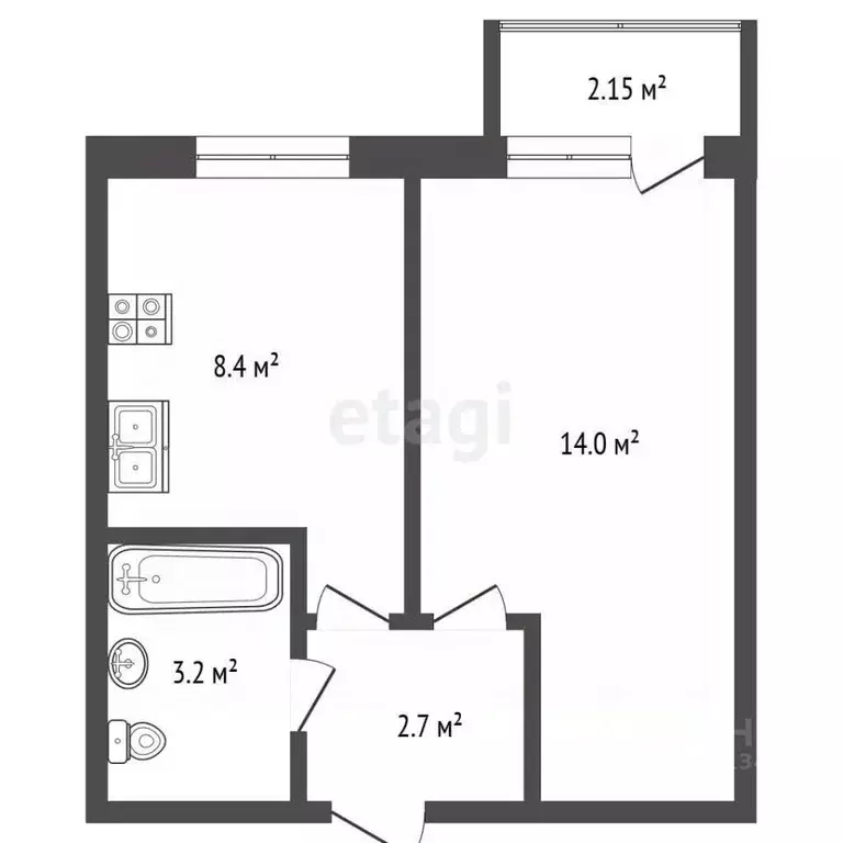 1-к кв. Вологодская область, Шексна рп, Шексна Северная мкр ул. Труда, ... - Фото 2