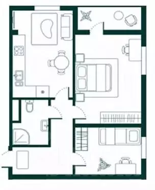 2-к кв. Дагестан, Дербент Новая История жилой комплекс (50.78 м) - Фото 1