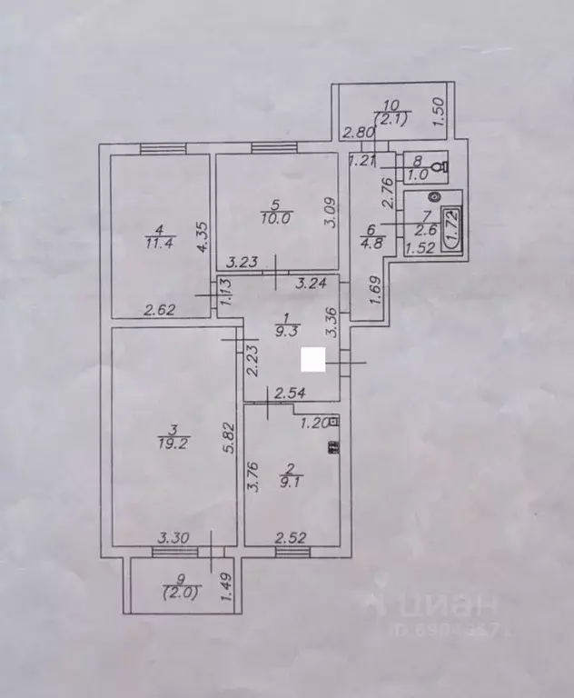 3-к кв. Астраханская область, Нариманов Волгоградская ул., 20 (67.4 м) - Фото 1