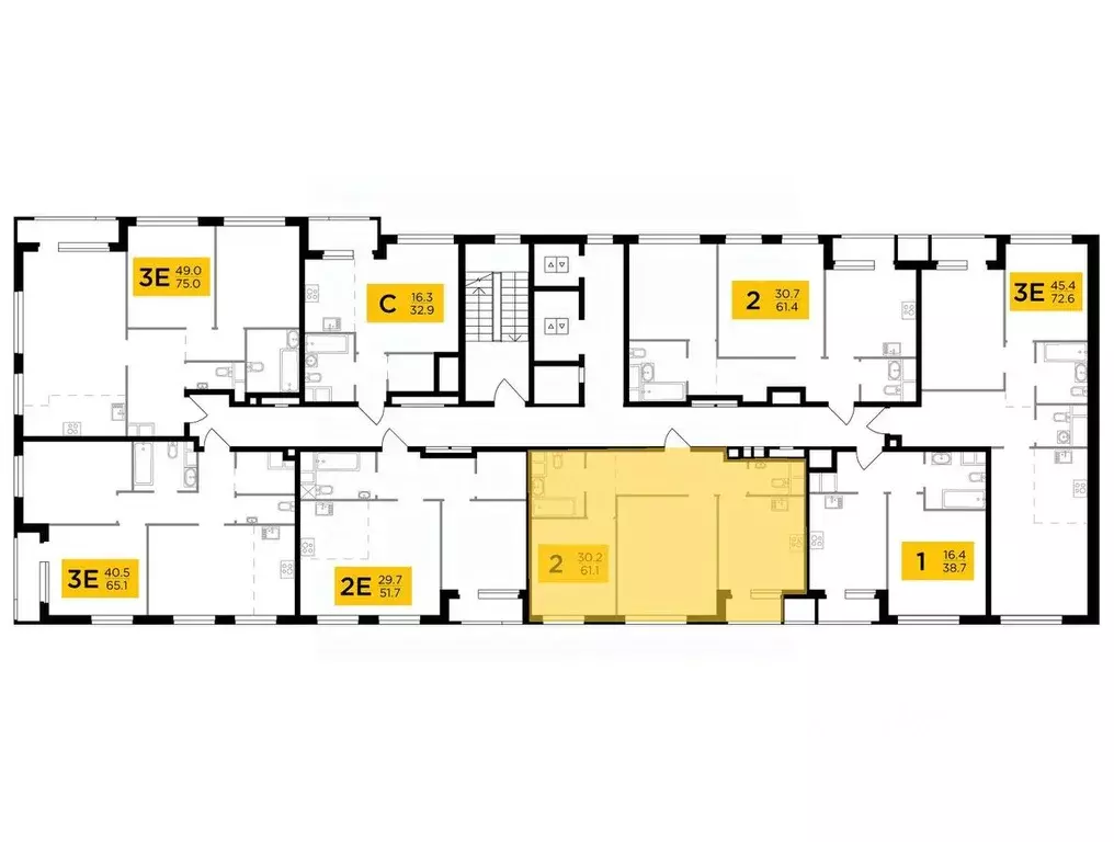 2-к кв. Москва Филатов Луг жилой комплекс, к6 (61.1 м) - Фото 0