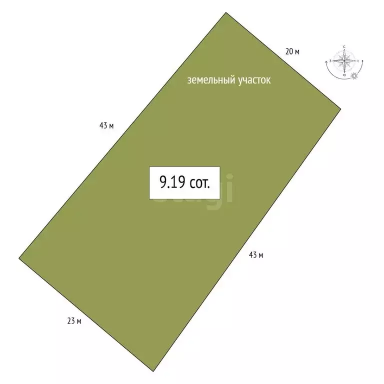 Участок в Бердск, Дивная улица (9.19 м) - Фото 1