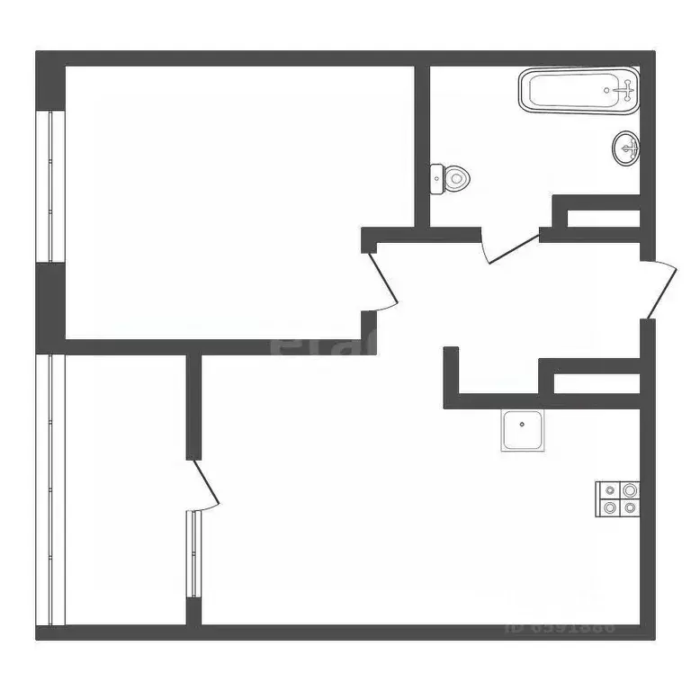 2-к кв. Тульская область, Тула ул. Самоварная, 16 (36.6 м) - Фото 2