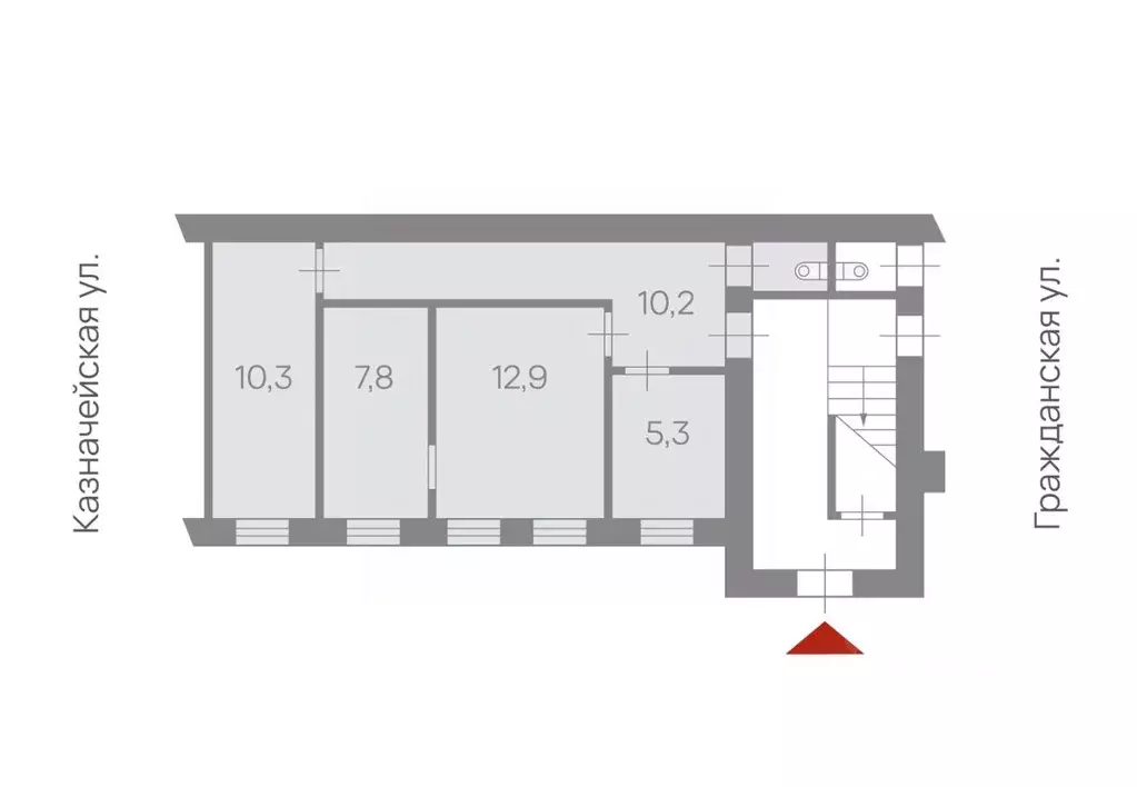 Офис в Санкт-Петербург Гражданская ул., 8 (47 м) - Фото 2