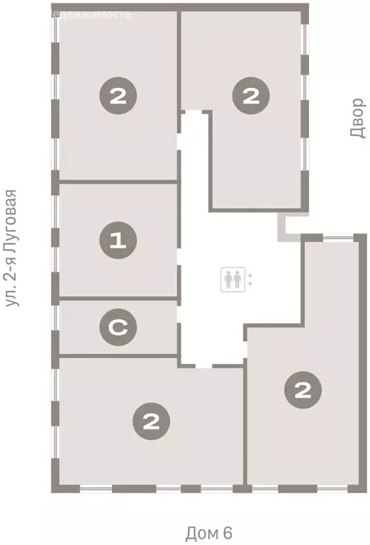 2-комнатная квартира: Тюмень, Мысовская улица, 26к2 (69.5 м) - Фото 1