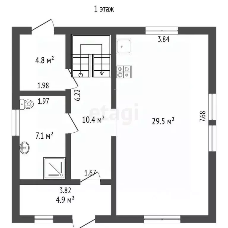 Дом в Вологодская область, Череповецкий район, Ирдоматское с/пос, д. ... - Фото 2