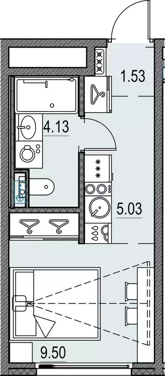 Квартира-студия: Санкт-Петербург, ЖК Новая Земля (20.24 м) - Фото 1