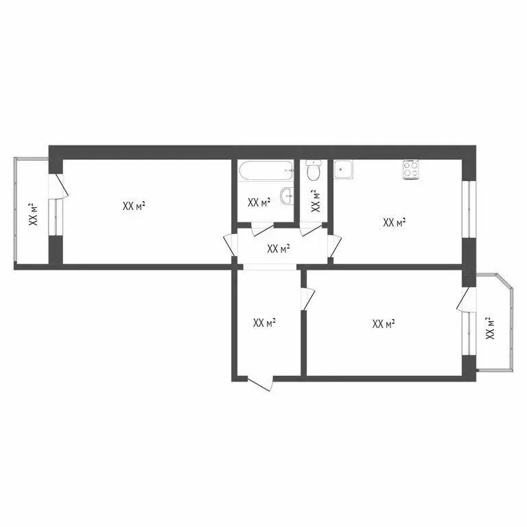 2-комнатная квартира: Тюмень, Широтная улица, 100к4 (66.7 м) - Фото 2