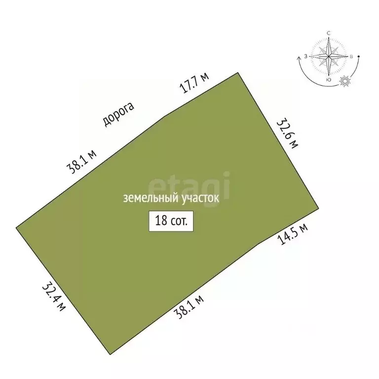 Участок в Крым, Симферополь ул. Волочаевская (18.0 сот.) - Фото 1