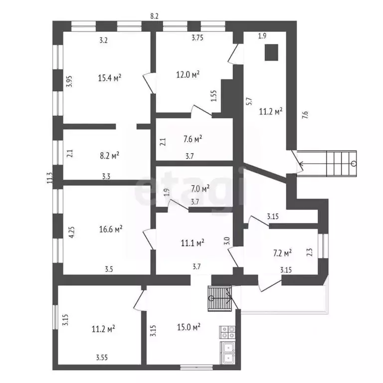 3-к кв. Оренбургская область, пос. Новосергиевка ул. Карла Маркса, 24 ... - Фото 2