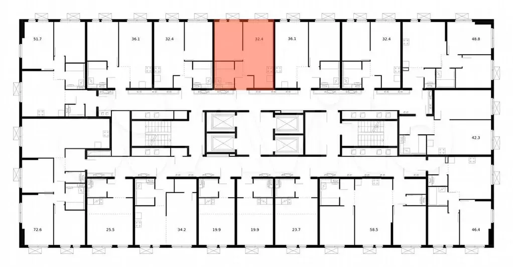 1-к. квартира, 32,4 м, 33/33 эт. - Фото 1