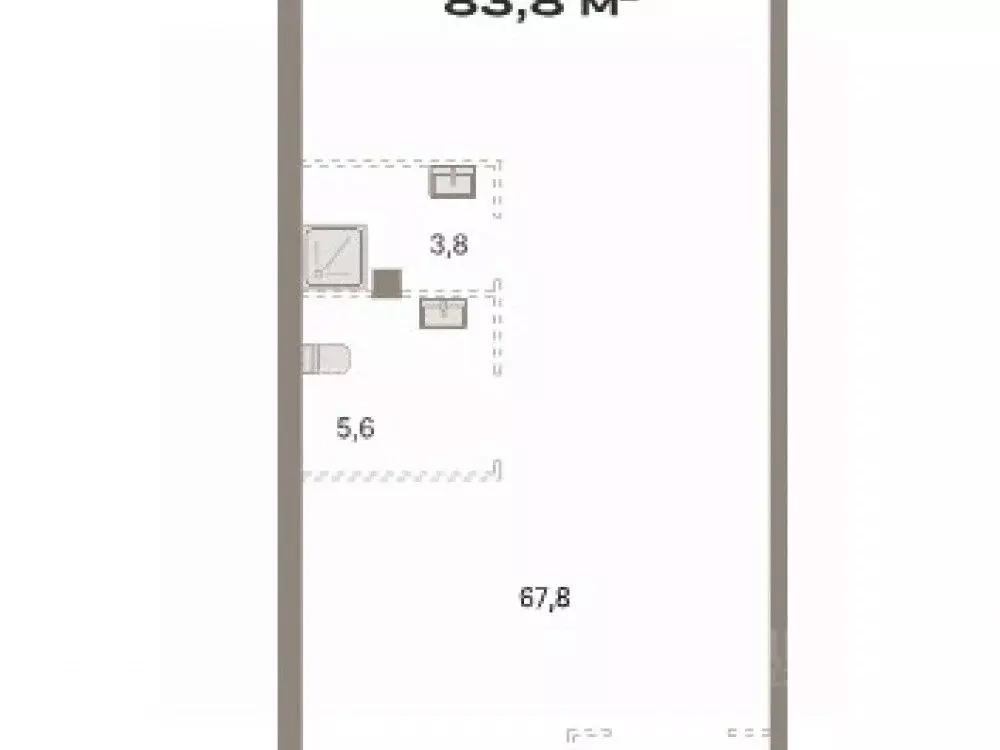 Помещение свободного назначения в Москва Квартал Герцена жилой ... - Фото 2