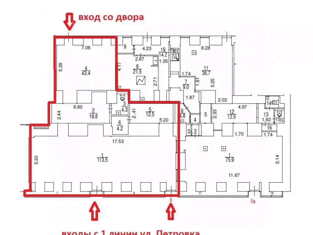 Помещение свободного назначения в Москва ул. Петровка, 26С3 (205 м) - Фото 2