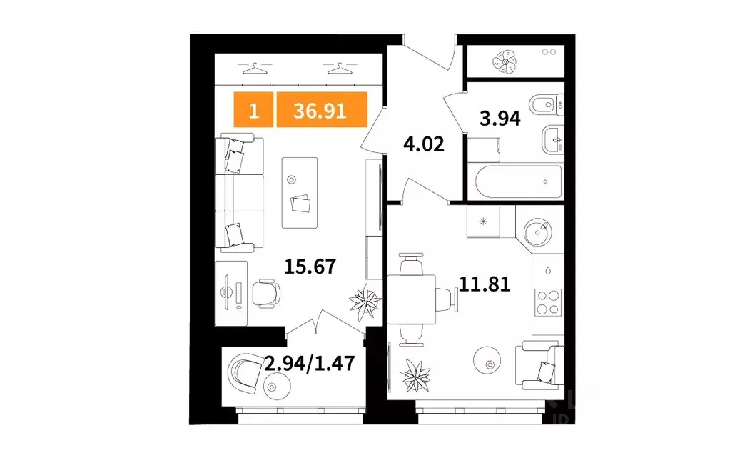 1-к кв. Московская область, Химки Планерный квартал жилой комплекс ... - Фото 1