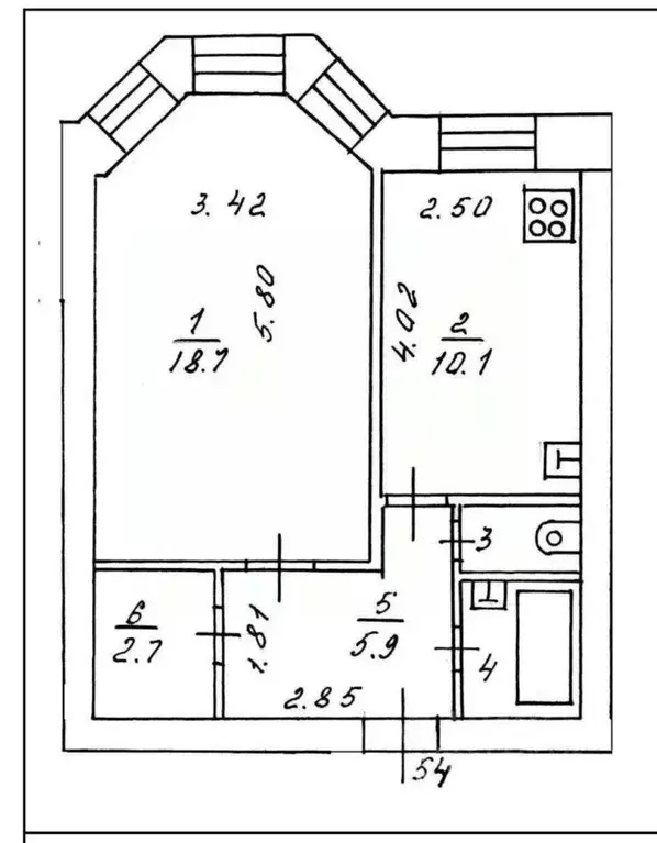 1-к кв. Кировская область, Киров ул. Морозовская, 5 (41.3 м) - Фото 1
