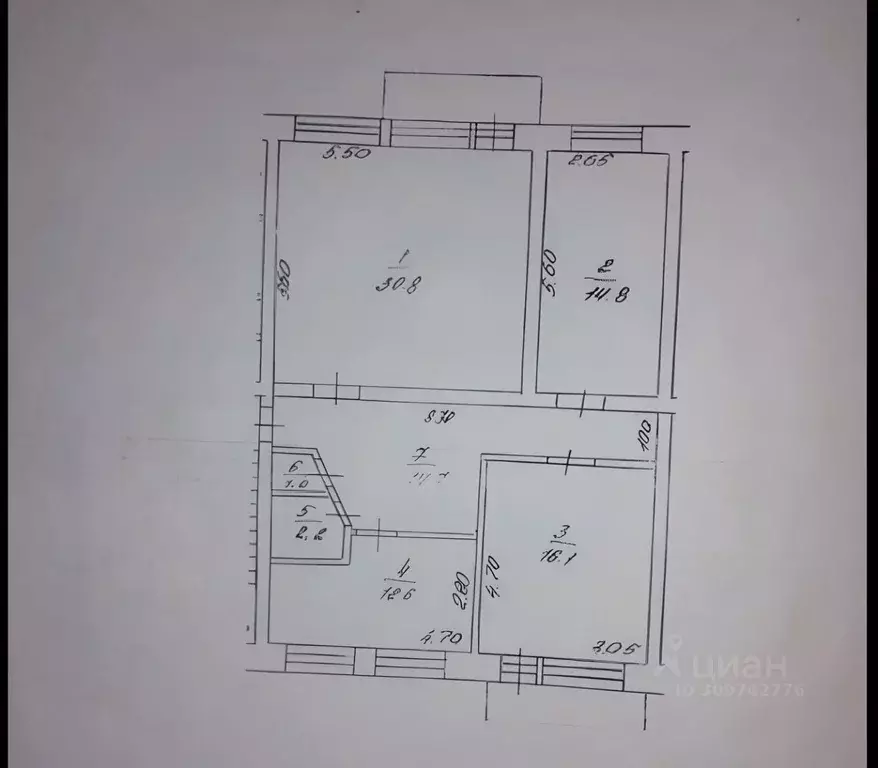 3-к кв. Ханты-Мансийский АО, Урай 2-й мкр, 25 (92.0 м) - Фото 0