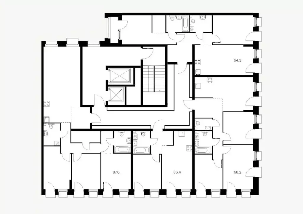 3-к кв. Татарстан, Казань Сиберово жилой комплекс, 2 (87.6 м) - Фото 2